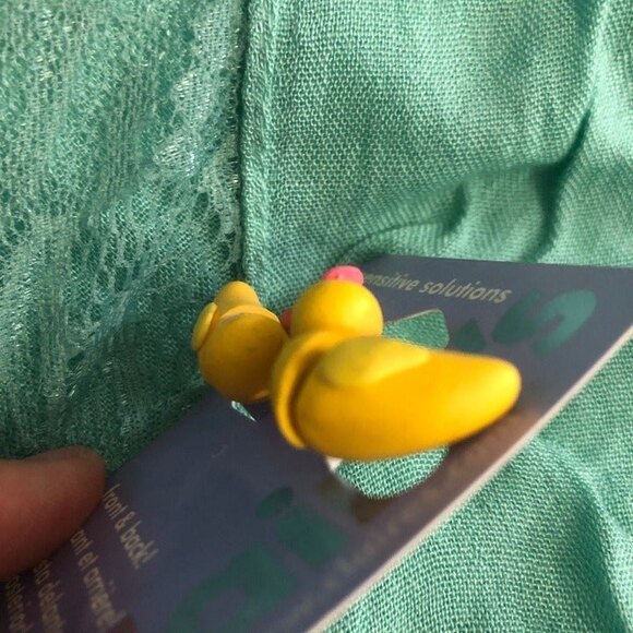 Claire's Double Sided Ducky Pierced Stud Earrings NOC - Picture 4 of 8